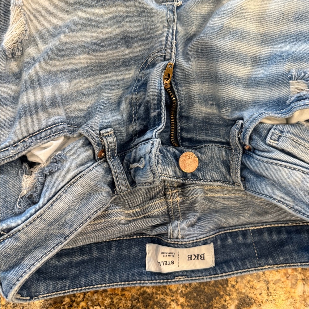BKE Stella Light Blue Denim Shorts